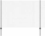 vidaXL Zaun mit Pfosten Grau 1,5 x 25 m Stahl 3336611