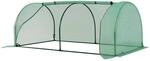 Outsunny Gew&auml;chshaus mit Rollfenster aus Stahl 200 x 100 x 80 cm