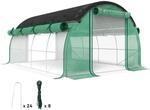Outsunny Gew&auml;chshaus mit 8 Fenster und Erdanker 4 x 3 x 2 m