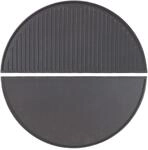 Wiltec 2X Gusseisen Grillplatte 467X228X15Cm Grill Platte Grillzubeh&ouml;r Bbq