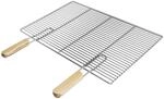 ECD Germany Rechteckiger Edelstahl Grillrost mit Abnehmbaren Griffen 60 x 40 cm