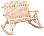 vidaXL Garten-Schaukelbank 2-Sitzer 123x96x102 cm Massivholz Fichte 363349
