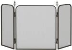 HOMCOM Kaminschutzgitter Metall Schwarz 96L x 1,3B x 56H cm