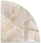 Tulup Glasplatte f&uuml;r Kamin Natursteinmuster Bodenplatte Glas f&uuml;r Ofen Quartal