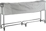 Relaxdays Kaminholzregal Stahl Schwarz Halbierbar Mit Abdeckung 122 cm x 245 cm x 40