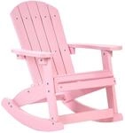 Beliani Schaukelstuhl Rosa 68x52x67