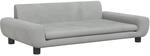vidaXL Kindersofa Hellgrau 100x54x33 cm Samt 3196380