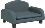 vidaXL Kindersofa Dunkelgrau 50x40x30 cm Stoff 3196370