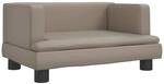 vidaXL Kindersofa Cappuccino-Braun 60x40x30 cm Kunstleder 3196328