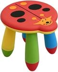 Relaxdays Kindersitzhocker Polypropylen Bunt Marienk&auml;fer Pflegeleicht Abwischbar