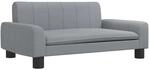 vidaXL Kindersofa Hellgrau 70x45x30 cm Stoff 3196269