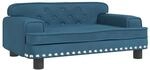 vidaXL Kindersofa Blau 70x45x30 cm Samt 3196293