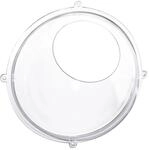 HMF 4662422 Wandregal Acrylhalbkugel H&auml;ngedisplay Durchmesser 24 cm Transparent