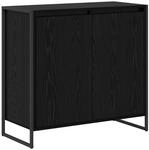 vidaXL Seitenschrank Schwarz Eichen-Optik 79 x 36 x 75 cm 886600