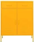 vidaXL Lagerschrank Senfgelb 80x35x101,5 cm Stahl Modell 2