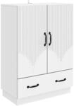 vidaXL Sideboard mit Schubladen Wei&szlig; 66 x 34,5 x 92 cm Holzwerkstoff 895355