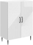 vidaXL Sideboard Hochglanz Wei&szlig; 66 x 34,5 x 89,5 cm Holzwerkstoff 894819