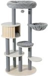 Fudajo Urban Studio 163Cm Kratzbaum Grau Katzenbaum Katzenkratzbaum Kletterbaum