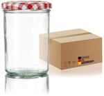 BigDean 12x Sturzgl&auml;ser 435ml Einmachgl&auml;ser Einweckgl&auml;ser Schraubgl&auml;ser...
