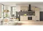 Flex-Well Exklusiv K&uuml;chenzeile 2334 Creso ohne E-Ger&auml;te 280 cm Cashmere Matt