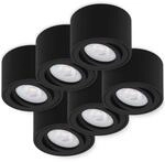 Oktaplex 6er Set Aluminium Aufputz Spot Lile S Schwenkbar inkl. LED-Module...