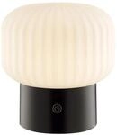 Brilliant Tischleuchte LED Sarastro 12,5cm Wei&szlig;/Schwarz