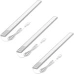 Oktaplex 3er Set Unterbauleuchte K&uuml;che Flach Aluminium 58cm LED K&uuml;chenlicht