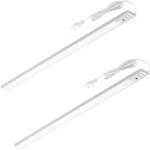 Oktaplex Riva 2er Set LED Lichtleiste LED Dimmbar 90cm mit Sensor Neutralwei&szlig;