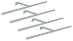 kalb LED Aufbauleuchten 4er Set Silbergrau 600mm Schrankbeleuchtung Neutralwei&szlig;