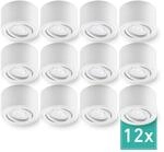 Oktaplex 12er Set Strahler Spots Lile S inkl. LED-Module Dimmbar Warmwei&szlig;...