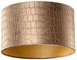 QAZQA Samtlampenschirm Krokodil Design mit Goldener Innenseite 35 35 20