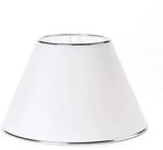 Orion Lightstyle Lampenschirm Stehlampe 40 cm Konisch E27 Wei&szlig; Chrom