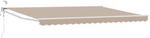 vidaXL Elektrische Ausziehbare Markise Beige 4 x 3 m 3419639