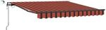 vidaXL Markisenstoff mit Orange und Braun 300 x 250 cm Polyester 3329944