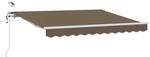vidaXL Markisenstoff Taupe 400 x 350 cm Polyester 3426128
