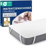 Blumtal 2er Set Matratzenschoner Terry 140x200 cm Matratzenauflage aus 80% Baumwolle