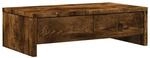 vidaXL Monitorst&auml;nder mit Schubladen R&auml;uchereiche 50x27x15 cm 854665