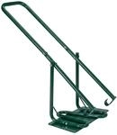 Relaxdays M&uuml;llpresse Stahl Gr&uuml;n Manuell Pulverbeschichtet 95 cm 30 cm x 31 cm