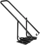 Relaxdays M&uuml;llpresse Stahl Schwarz Manuell Pulverbeschichtet 95 cm 30 cm x 31 cm