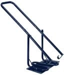 Relaxdays M&uuml;llpresse Stahl Blau Manuell Pulverbeschichtet 95 cm 30 cm x 31 cm