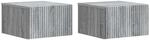 vidaXL Wandmontierter Nachttisch 2 Stk Graues Sonoma 33 x 34,5 x 20 cm 898438