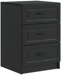 vidaXL Nachttisch Schwarz 43 x 41 x 63,5 cm Holzwerkstoff 895706