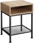 Tectake Nachttisch Harlow Industrial Style Holz und Stahl 40 50 x 40 50 x 59 cm