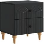 vidaXL Nachttisch Schwarz 43 x 34,5 x 48 cm Holzwerkstoff 894067