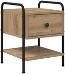 vidaXL Nachttisch Artisan-Eiche 35 x 36,5 x 47 cm Holzwerkstoff 8007669