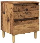 vidaXL Bettschrank Altholz 40 x 35 x 50 cm Holzwerkstoff 885668