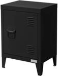 ML-Design Nachttisch in Schwarz 40x30x58 cm aus Stahl Industriedesign