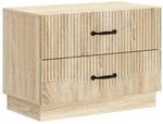 vidaXL Nachttisch Sonoma-Eiche 62 x 34,5 x 44,5 cm Holzwerkstoff 895237