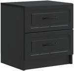 vidaXL Nachttisch Schwarz 43 x 34,5 x 44,5 cm Holzwerkstoff 895677