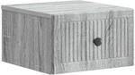 vidaXL Wandmontierter Nachttisch Graues Sonoma 33 x 34,5 x 20 cm 897927